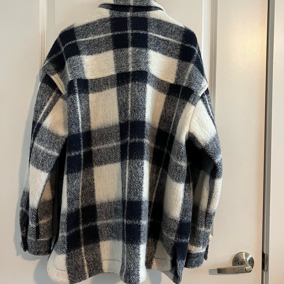 Madewell Wool Blend Walton Shirt-Jacket in Colleton Plaid Sz XL - Picture 5 of 12